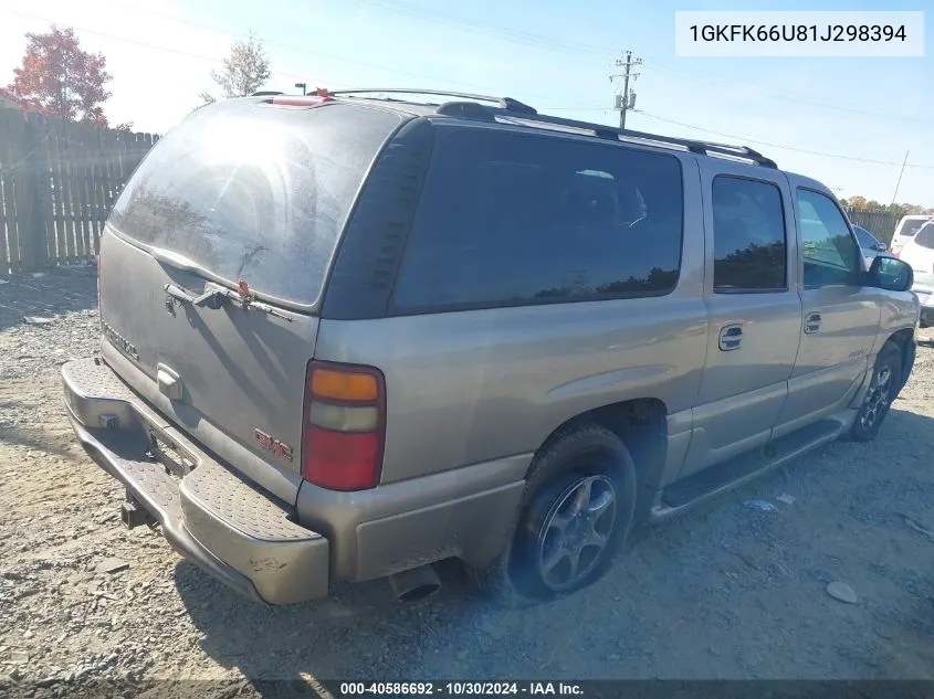 1GKFK66U81J298394 2001 GMC Yukon Xl 1500 Denali