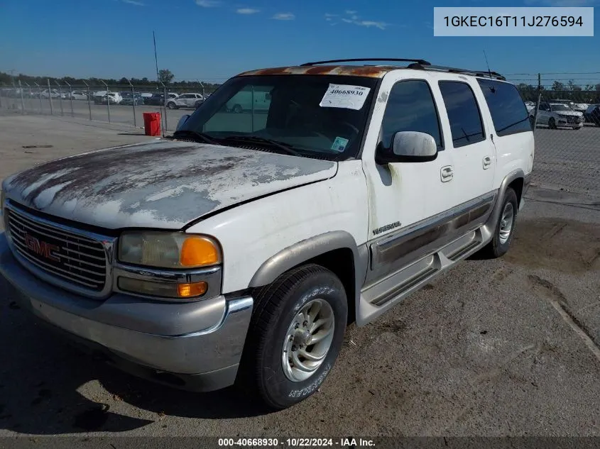 2001 GMC Yukon Xl 1500 Slt VIN: 1GKEC16T11J276594 Lot: 40668930