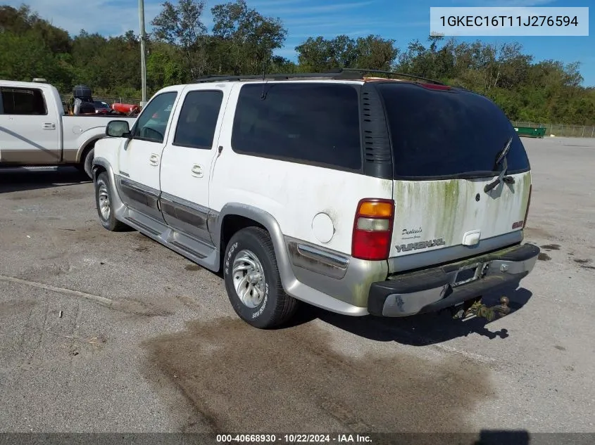 2001 GMC Yukon Xl 1500 Slt VIN: 1GKEC16T11J276594 Lot: 40668930