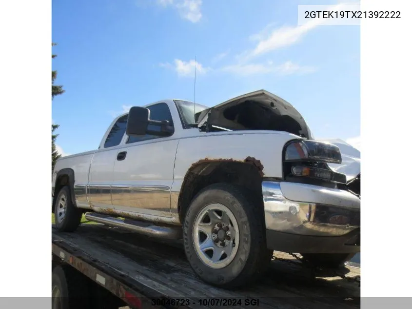 2002 GMC New Sierra K1500 VIN: 2GTEK19TX21392222 Lot: 30046723