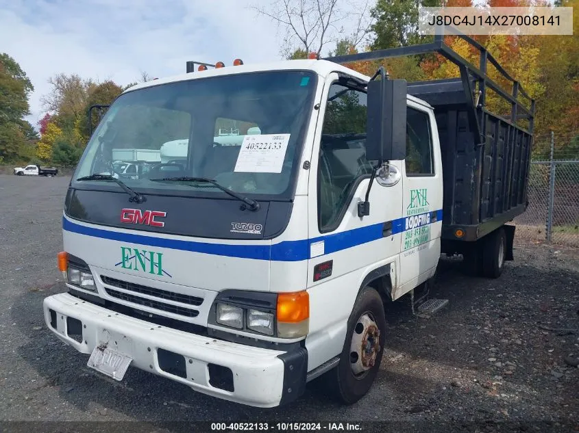 J8DC4J14X27008141 2002 GMC W4S042 14,500 Crew Cab