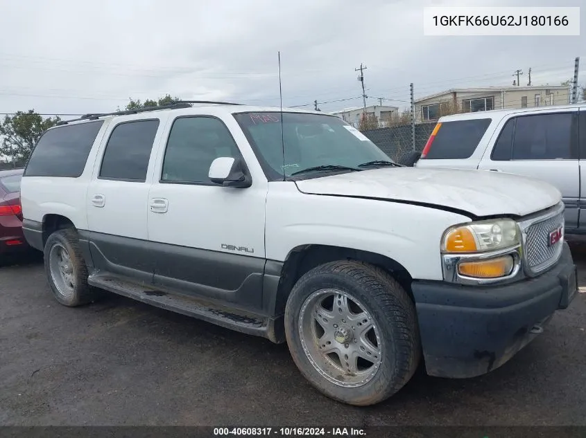 2002 GMC Yukon Xl 1500 Denali VIN: 1GKFK66U62J180166 Lot: 40608317