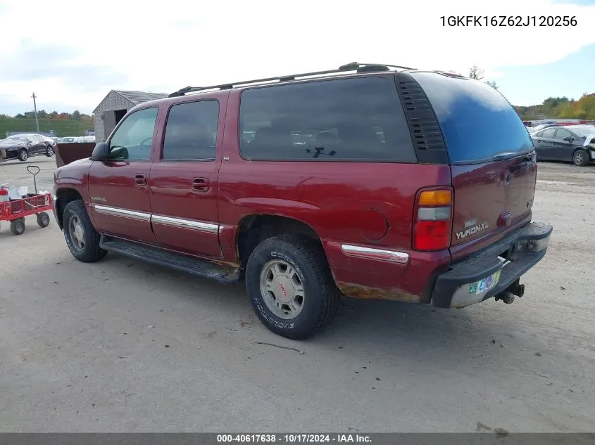 2002 GMC Yukon Xl 1500 Sle VIN: 1GKFK16Z62J120256 Lot: 40617638