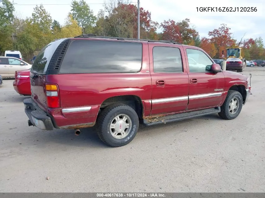 2002 GMC Yukon Xl 1500 Sle VIN: 1GKFK16Z62J120256 Lot: 40617638