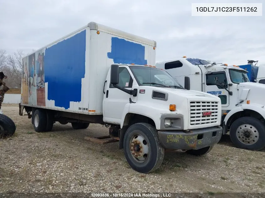 2003 GMC C7500 C7C042 VIN: 1GDL7J1C23F511262 Lot: 12093836