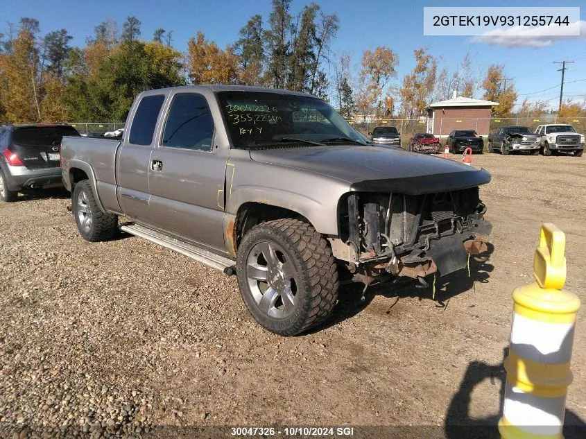 2003 GMC New Sierra K1500 VIN: 2GTEK19V931255744 Lot: 30047326