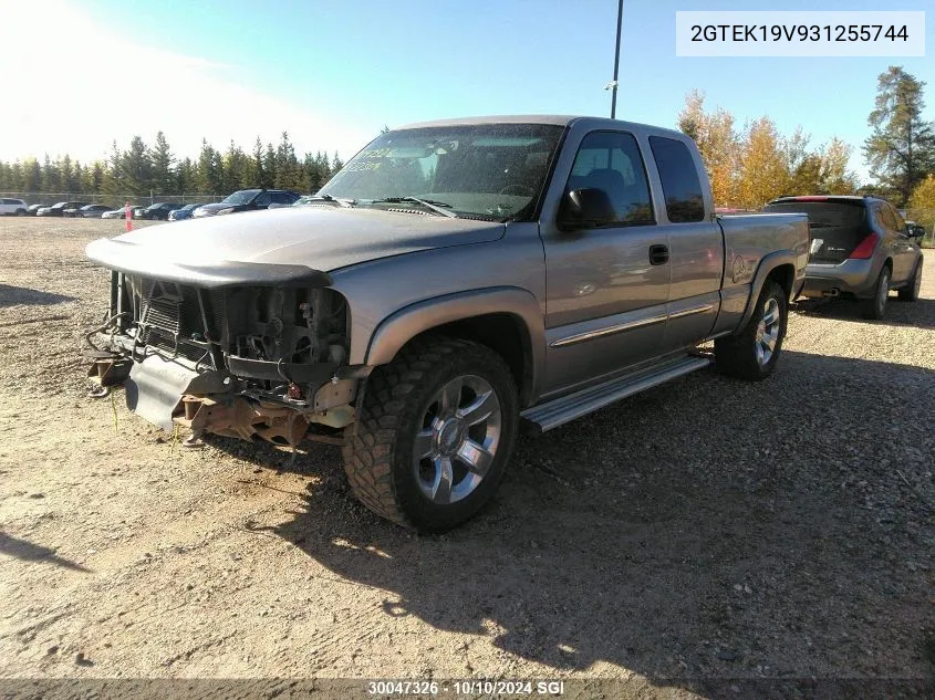 2003 GMC New Sierra K1500 VIN: 2GTEK19V931255744 Lot: 30047326