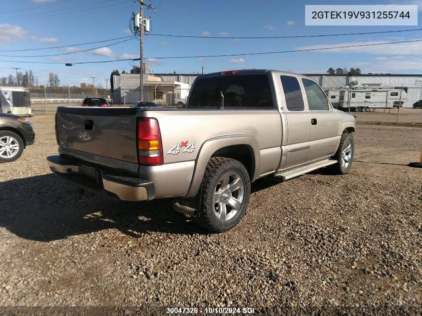 2003 GMC New Sierra K1500 VIN: 2GTEK19V931255744 Lot: 30047326