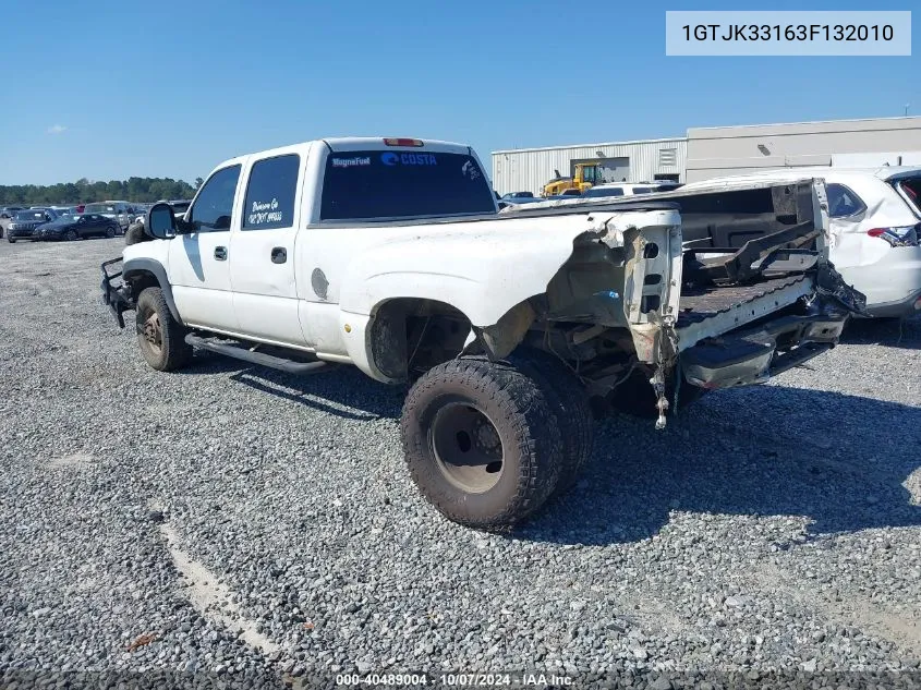 2003 GMC Sierra 3500 VIN: 1GTJK33163F132010 Lot: 40489004