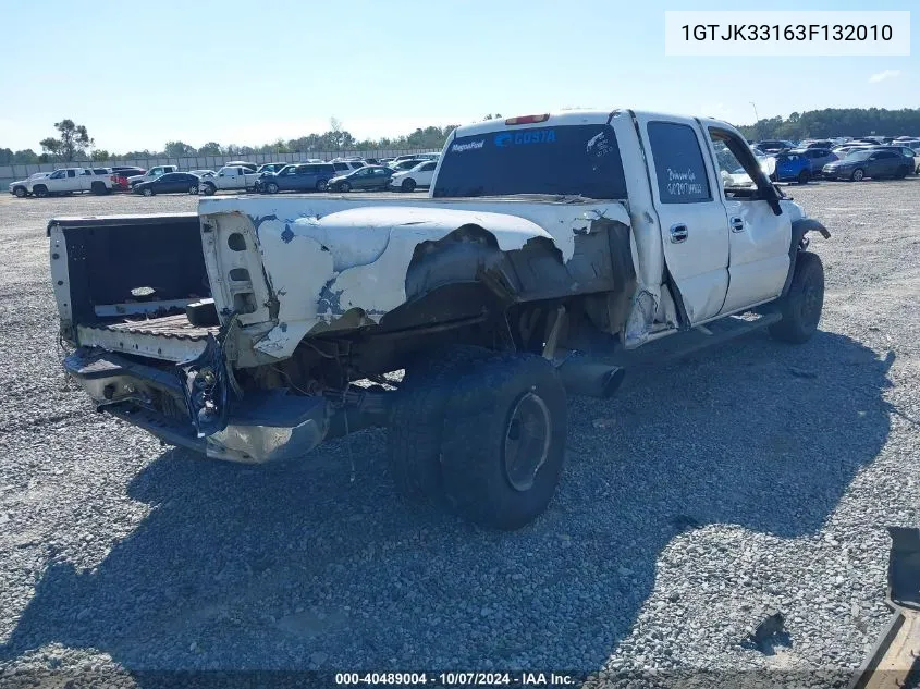 2003 GMC Sierra 3500 VIN: 1GTJK33163F132010 Lot: 40489004