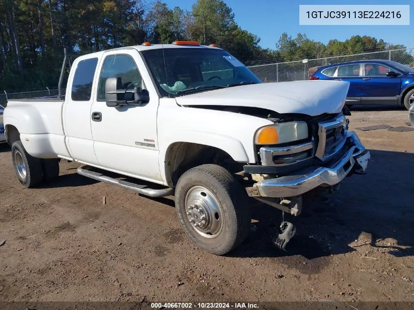 2003 GMC Sierra 3500 Sle VIN: 1GTJC39113E224216 Lot: 40667002