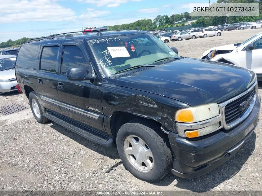 2004 GMC Yukon Xl 1500 Slt VIN: 3GKFK16T14G273434 Lot: 39651270