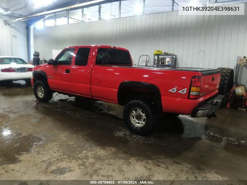 2004 GMC Sierra 3500 Sle VIN: 1GTHK39204E398631 Lot: 39794602