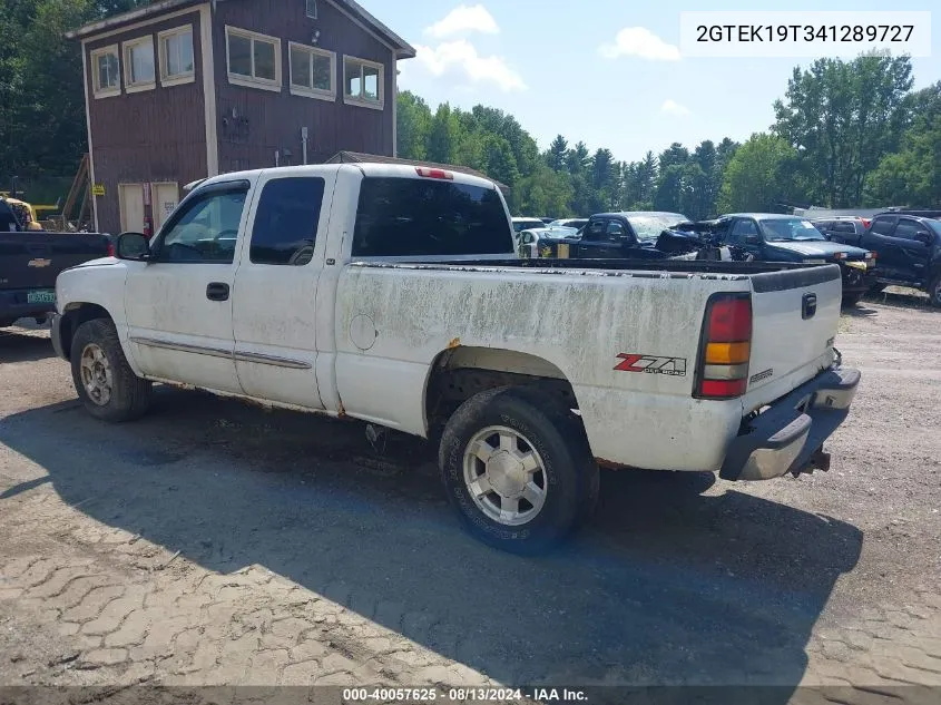 2004 GMC Sierra 1500 Slt VIN: 2GTEK19T341289727 Lot: 40057625