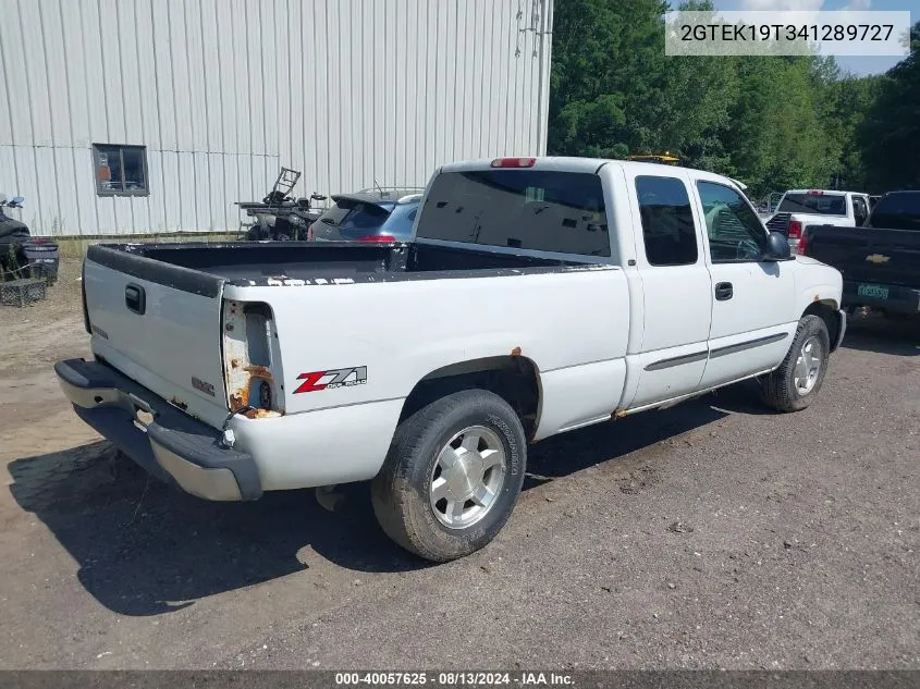 2004 GMC Sierra 1500 Slt VIN: 2GTEK19T341289727 Lot: 40057625