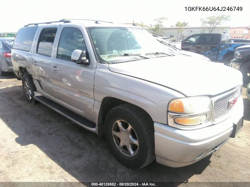 2004 GMC Yukon Xl 1500 Denali VIN: 1GKFK66U64J246749 Lot: 40128882