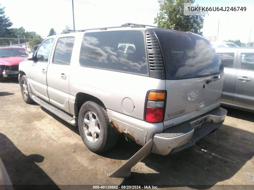 2004 GMC Yukon Xl 1500 Denali VIN: 1GKFK66U64J246749 Lot: 40128882