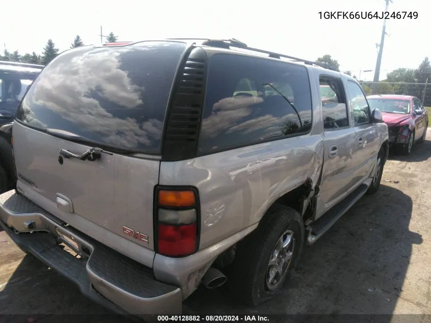 2004 GMC Yukon Xl 1500 Denali VIN: 1GKFK66U64J246749 Lot: 40128882