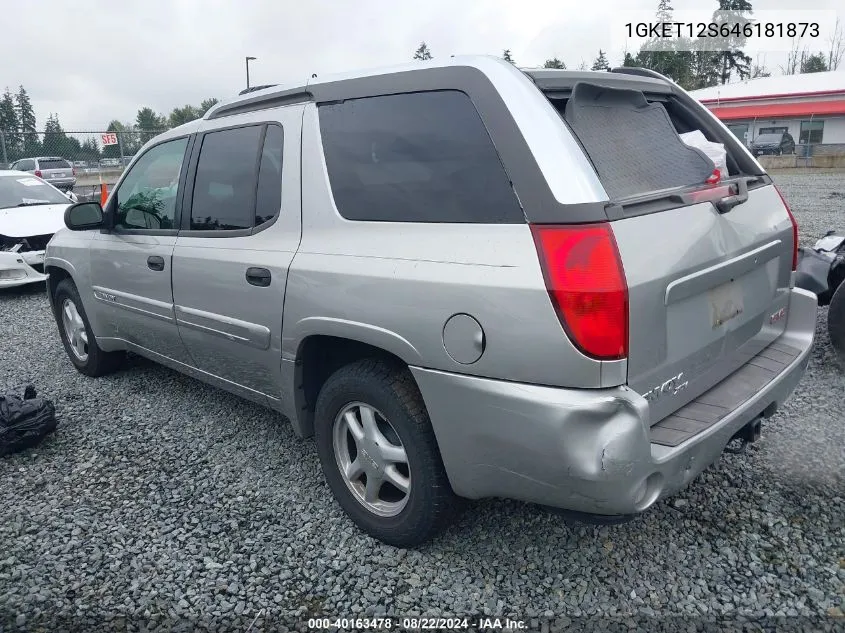 2004 GMC Envoy Xuv Sle VIN: 1GKET12S646181873 Lot: 40163478