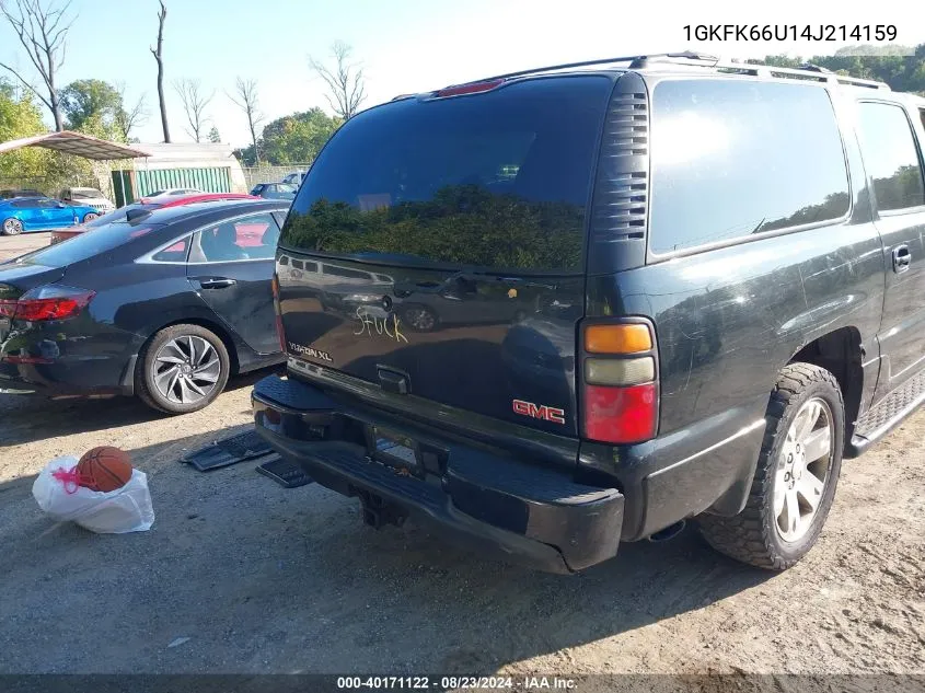 2004 GMC Yukon Xl 1500 Denali VIN: 1GKFK66U14J214159 Lot: 40171122