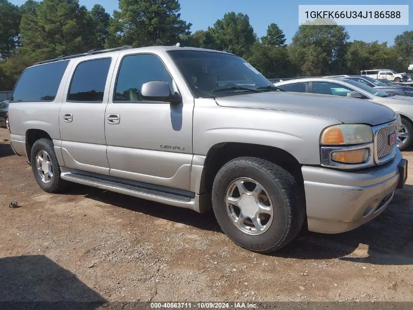 2004 GMC Yukon Xl 1500 Denali VIN: 1GKFK66U34J186588 Lot: 40563711