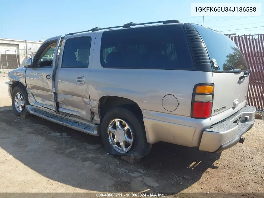 2004 GMC Yukon Xl 1500 Denali VIN: 1GKFK66U34J186588 Lot: 40563711