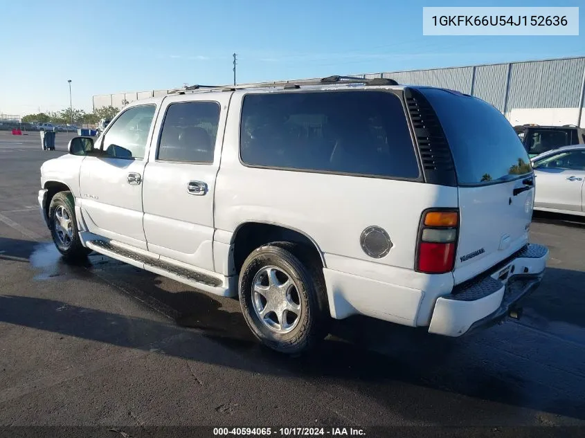 2004 GMC Yukon Xl 1500 Denali VIN: 1GKFK66U54J152636 Lot: 40594065