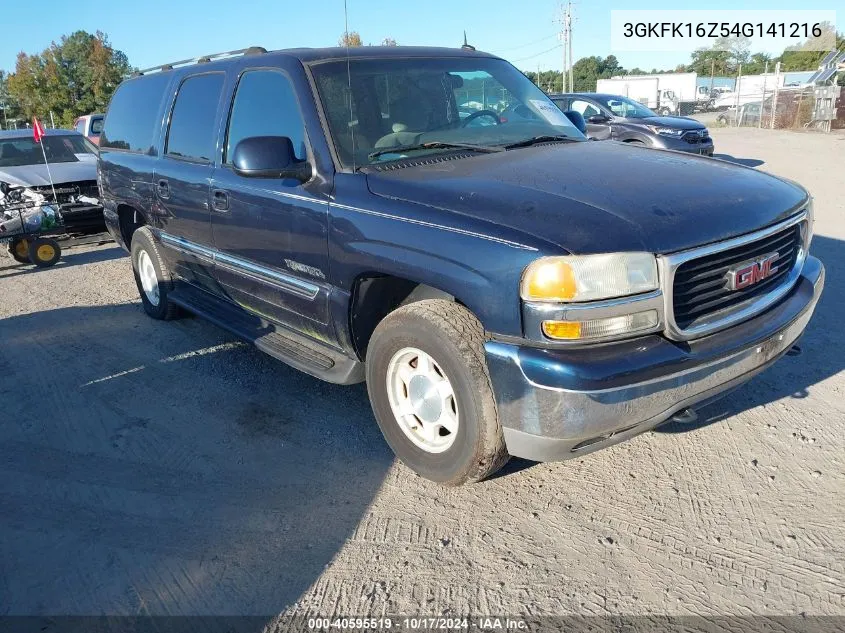 2004 GMC Yukon Xl 1500 Sle VIN: 3GKFK16Z54G141216 Lot: 40595519