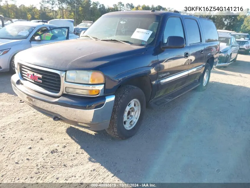 2004 GMC Yukon Xl 1500 Sle VIN: 3GKFK16Z54G141216 Lot: 40595519