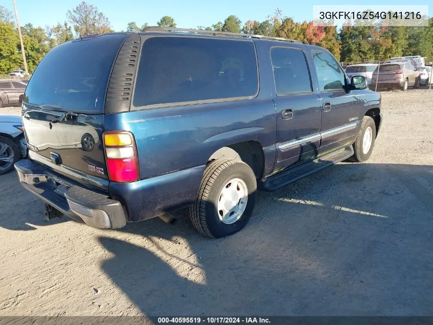 2004 GMC Yukon Xl 1500 Sle VIN: 3GKFK16Z54G141216 Lot: 40595519