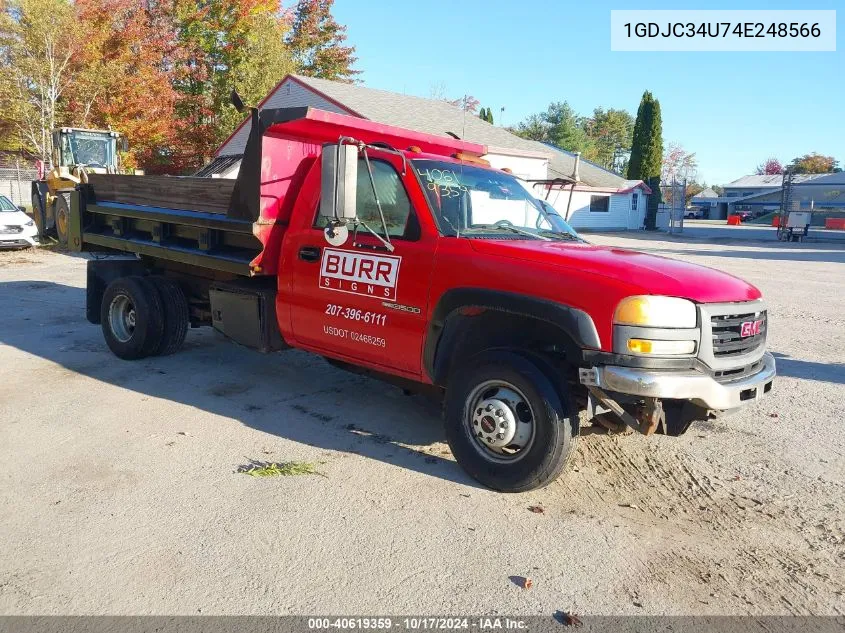 2004 GMC New Sierra C3500 VIN: 1GDJC34U74E248566 Lot: 40619359