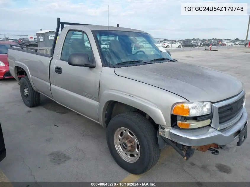 2004 GMC Sierra 2500 Work Truck VIN: 1GTGC24U54Z179748 Lot: 40643270