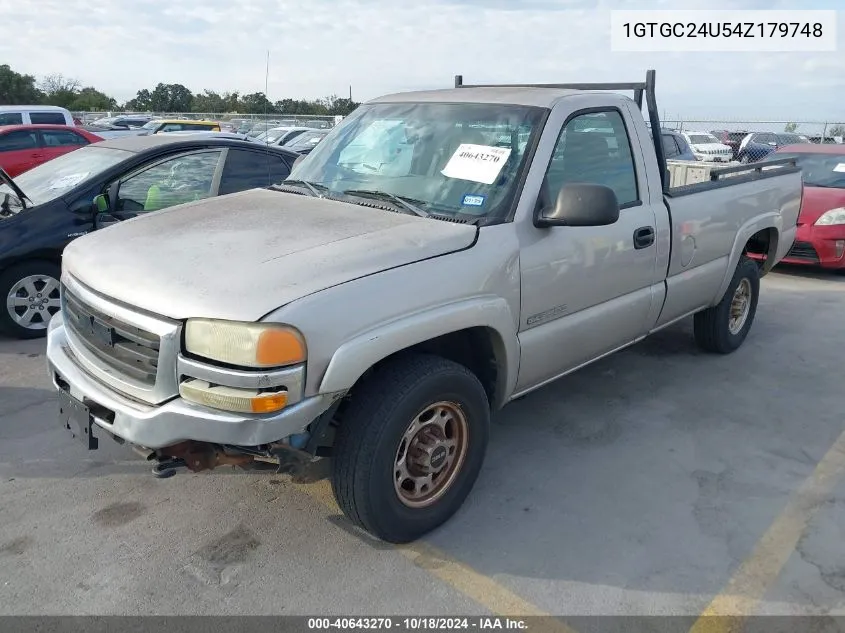 2004 GMC Sierra 2500 Work Truck VIN: 1GTGC24U54Z179748 Lot: 40643270