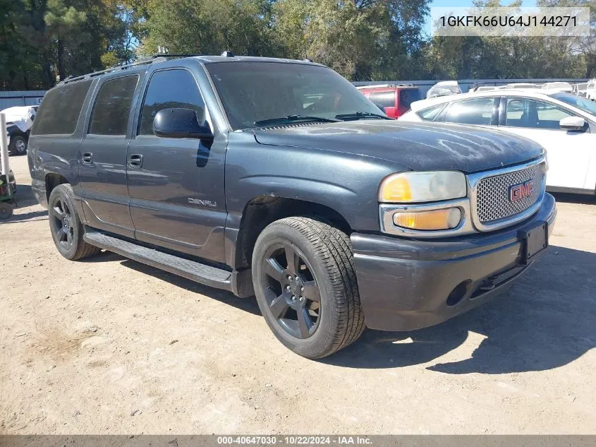 2004 GMC Yukon Xl 1500 Denali VIN: 1GKFK66U64J144271 Lot: 40647030