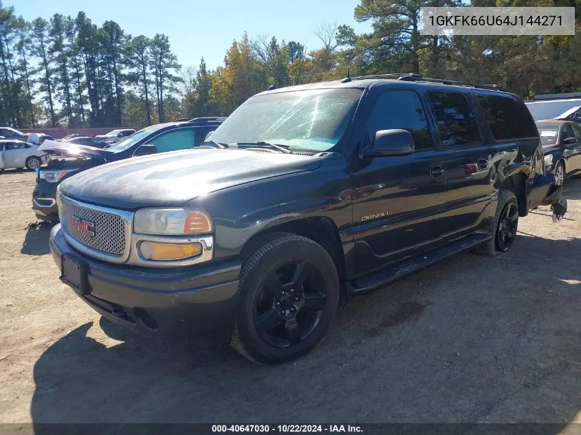 2004 GMC Yukon Xl 1500 Denali VIN: 1GKFK66U64J144271 Lot: 40647030