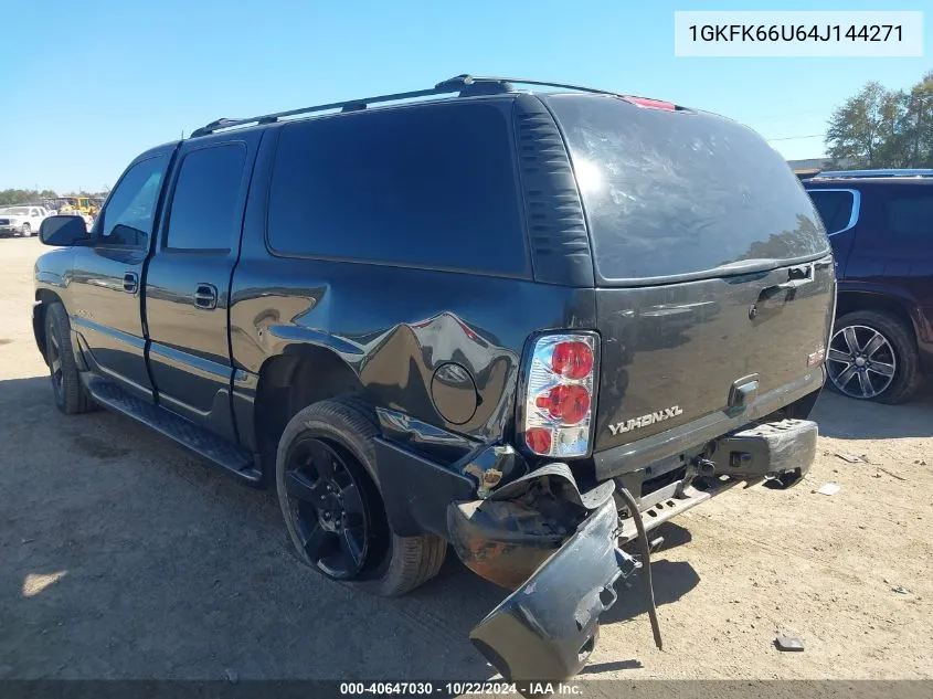 2004 GMC Yukon Xl 1500 Denali VIN: 1GKFK66U64J144271 Lot: 40647030