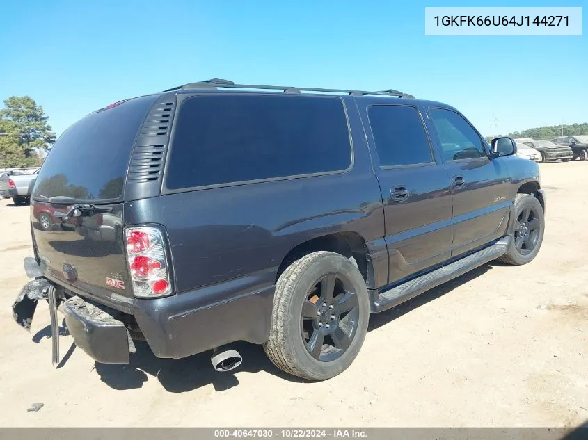 2004 GMC Yukon Xl 1500 Denali VIN: 1GKFK66U64J144271 Lot: 40647030