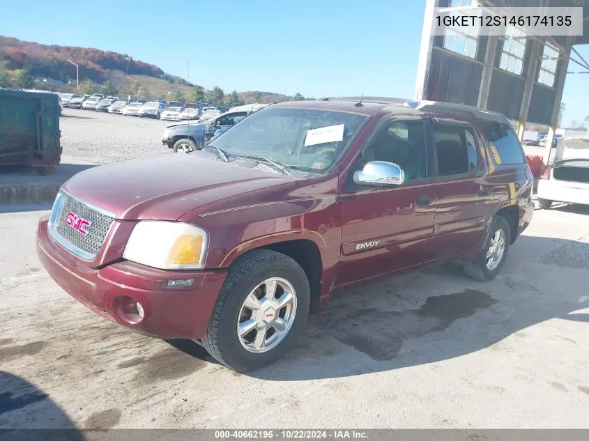 2004 GMC Envoy Xuv Sle VIN: 1GKET12S146174135 Lot: 40662195