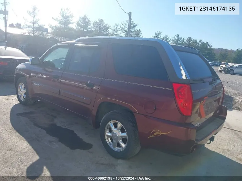 2004 GMC Envoy Xuv Sle VIN: 1GKET12S146174135 Lot: 40662195