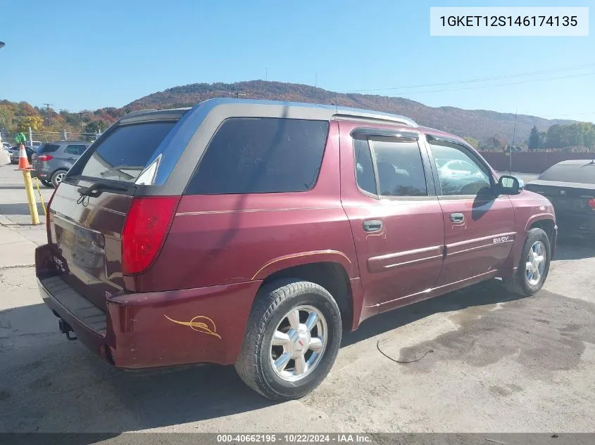 2004 GMC Envoy Xuv Sle VIN: 1GKET12S146174135 Lot: 40662195