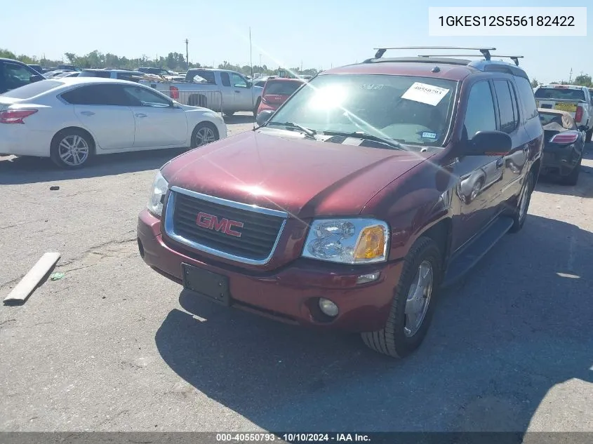 2005 GMC Envoy Xuv Slt VIN: 1GKES12S556182422 Lot: 40550793