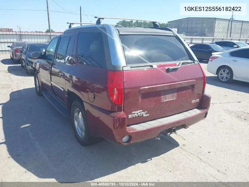 2005 GMC Envoy Xuv Slt VIN: 1GKES12S556182422 Lot: 40550793