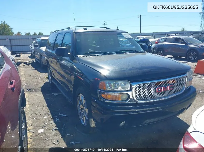 2005 GMC Yukon Xl 1500 Denali VIN: 1GKFK66U95J235665 Lot: 40575710