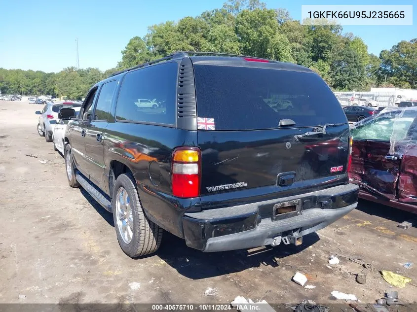 2005 GMC Yukon Xl 1500 Denali VIN: 1GKFK66U95J235665 Lot: 40575710