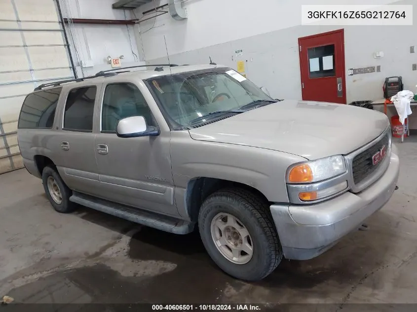 2005 GMC Yukon Xl 1500 Slt VIN: 3GKFK16Z65G212764 Lot: 40606501