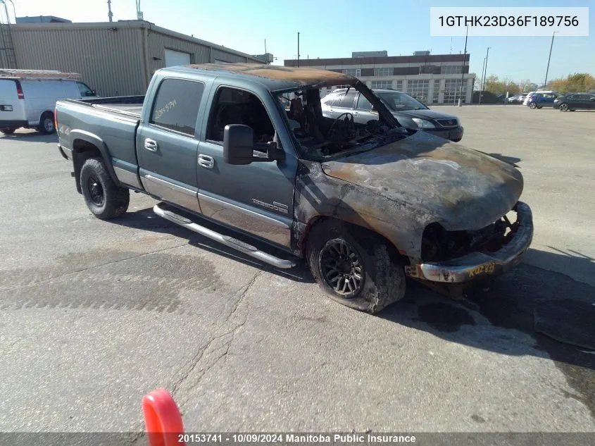 1GTHK23D36F189756 2006 GMC Sierra 2500 Hd Sle Crew Cab