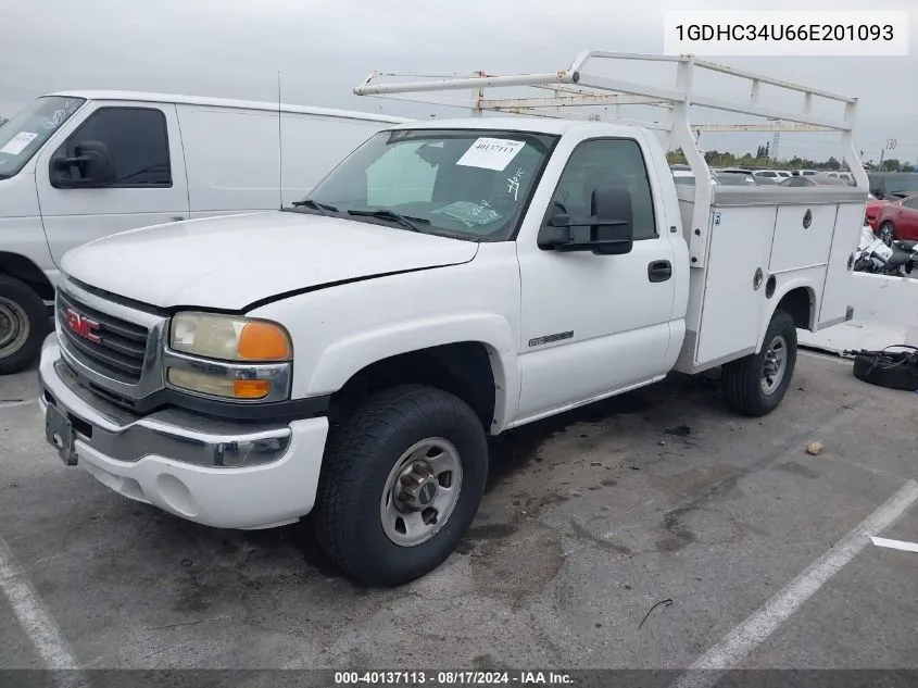 2006 GMC New Sierra C3500 VIN: 1GDHC34U66E201093 Lot: 40137113