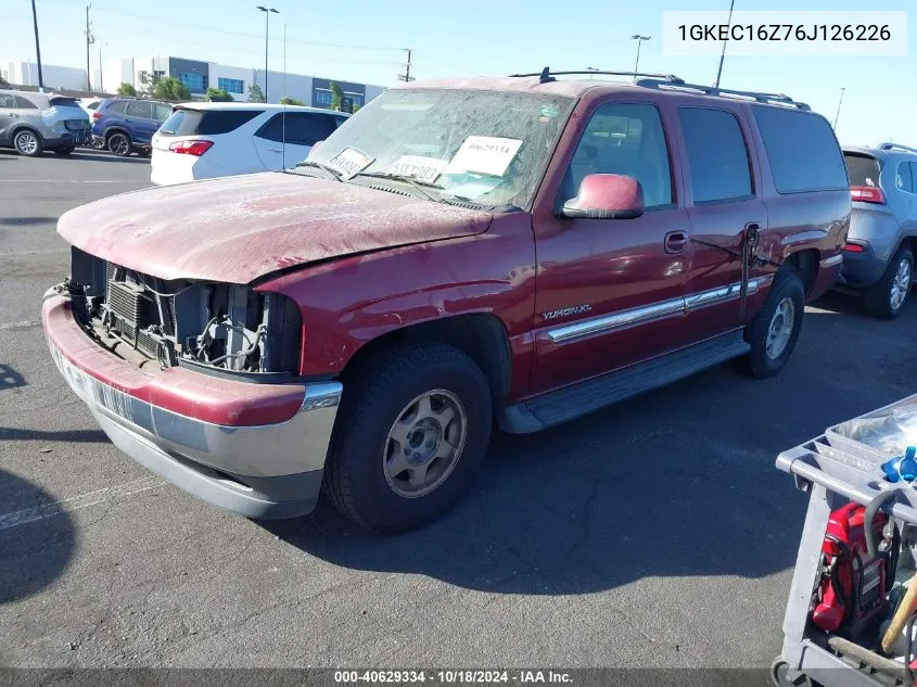 2006 GMC Yukon Xl 1500 Sle VIN: 1GKEC16Z76J126226 Lot: 40629334