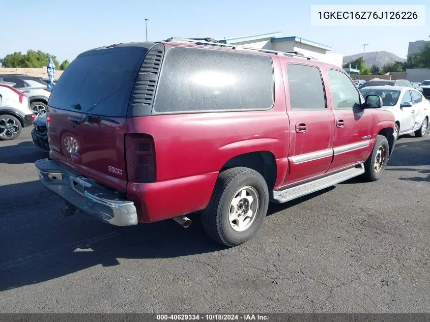 2006 GMC Yukon Xl 1500 Sle VIN: 1GKEC16Z76J126226 Lot: 40629334