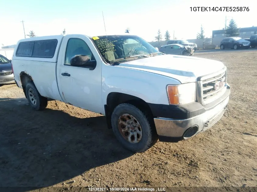 2007 GMC New Sierra K1500 VIN: 1GTEK14C47E525876 Lot: 12138321